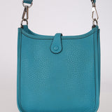 Hermès 2014 Bleu Zanzibar Clemence Evelyne TPM PHW