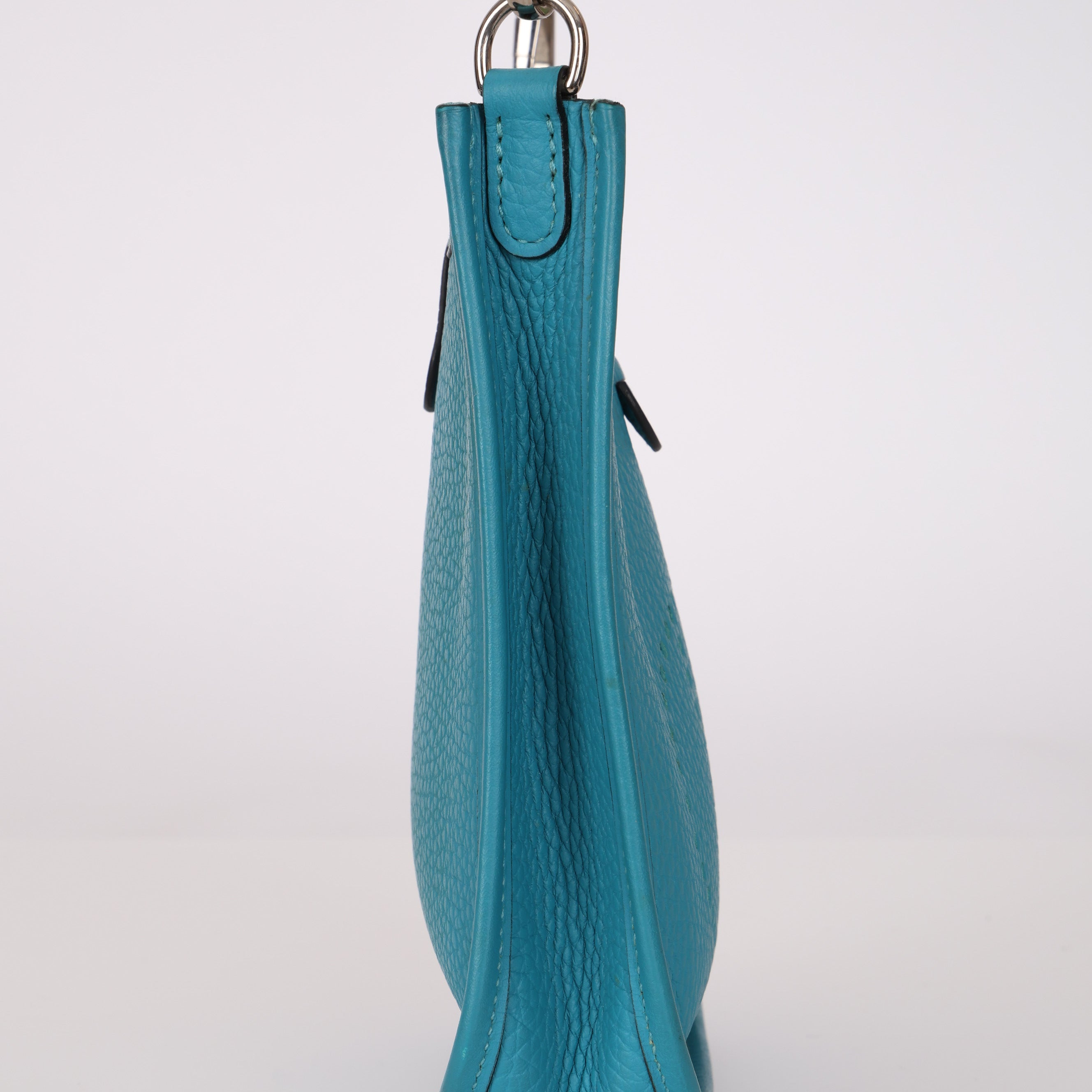 Hermès Evelyne TPM Bleu Paon Clemence 2014 PHW