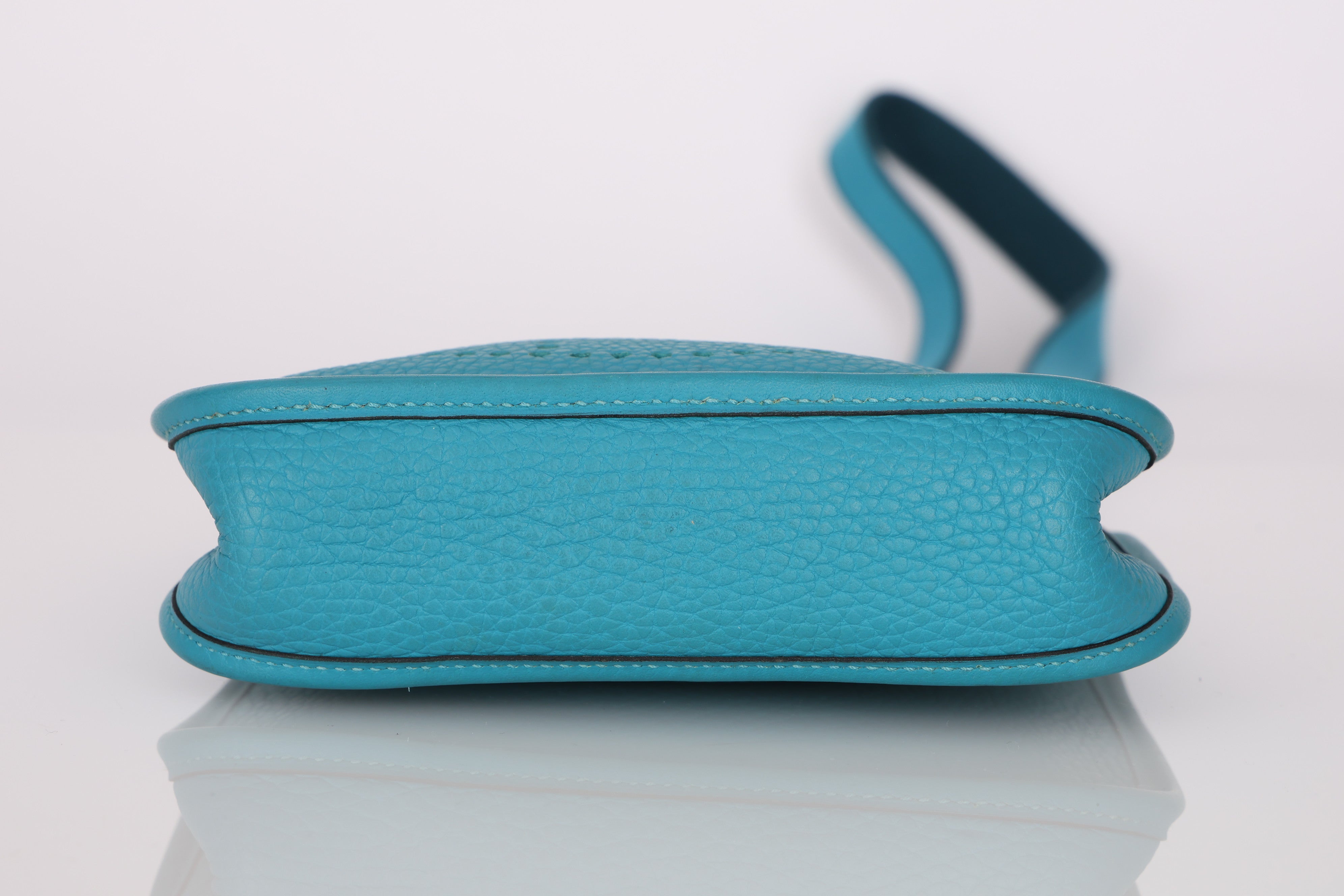 Hermès Evelyne TPM Bleu Paon Clemence 2014 PHW