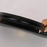 Ultra-Rare Hermès 1974 Noir Boxcalf Cadena Shoulder Bag GHW