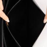 Ultra-Rare Hermès 1974 Noir Boxcalf Cadena Shoulder Bag GHW