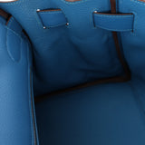 Hermès 2011 JPG Bleu Mykonos Clemence Shoulder Kelly 42 PHW