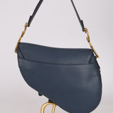 Dior 2020 Deep Ocean Medium Saddle Bag