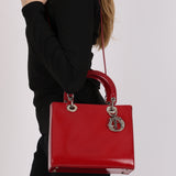 Dior Medium Lady Dior Red Patent 1997