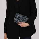 Chanel 2005 Blue Canvas No.5 Coco Mark Small Flap