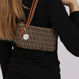 Fendi Zucchino Triple Strap Pochette