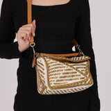 Rare Loewe Small Puzzle Bag Woven Multicolor Leather