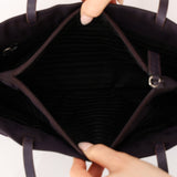 Prada Tessuto Lambskin & Nylon Floral Applique Shopping Tote