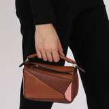 Loewe Mini Puzzle Bag Tricolor Leather