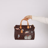 Limited Edition Louis Vuitton 2018 Monogram Grace Coddington Catogram Speedy 30