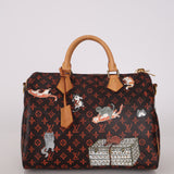 Limited Edition Louis Vuitton 2018 Monogram Grace Coddington Catogram Speedy 30