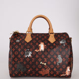 Limited Edition Louis Vuitton 2018 Monogram Grace Coddington Catogram Speedy 30
