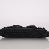 Gucci GG Canvas Small Horsebit Clutch on Chain