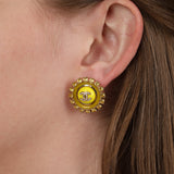 Chanel 2024 CC Crystal Sunshine Earrings