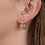 Dior Rose Pearl and Crystal Tribales Earrings