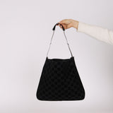 Gucci GG Suede Slim Horsebit Tote with Pouch