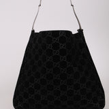Gucci GG Suede Slim Horsebit Tote with Pouch