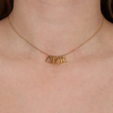 Dior Logo Letters Necklace