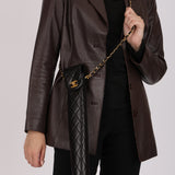 Limited Edition Chanel Umbrella Case Bag Black Lambskin 1994 24K GP