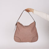 Gucci Large Pink Guccissima Bree Hobo