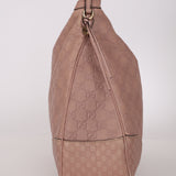 Gucci Large Pink Guccissima Bree Hobo
