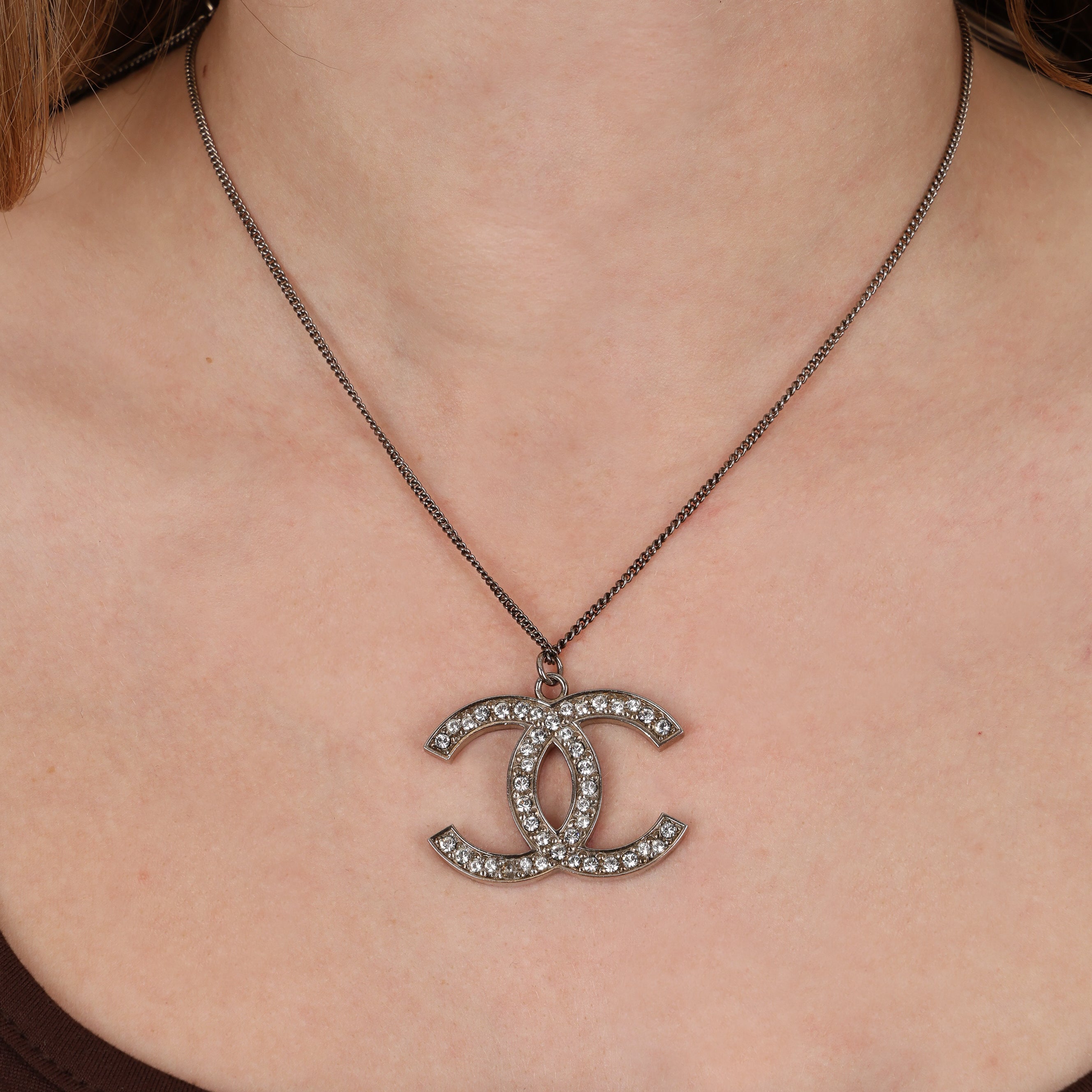 Chanel 2012 CC Rhinestone Necklace