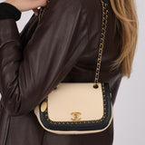Chanel Lovely Chain Flap Bicolor Lambskin and Caviar 2019 AGHW