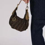 Fendi Zucca Chain Small Chef Hobo