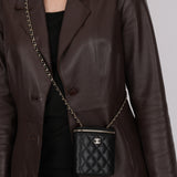 Chanel Mini Vanity Case Black Caviar 2020 CGHW