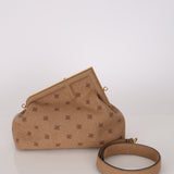 Limited Edition Fendi First Bag FF Karligraphy Medium Clutch