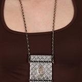 Rare Chanel 2021 Coco Crown Card Holder Necklace