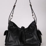 Louis Vuitton Leather Carry All Cargo Shoulder Bag