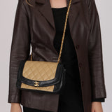Chanel Medium Diana Bicolor Lambskin 1993 24K GP