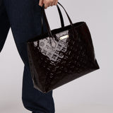Louis Vuitton Amarante Vernis Wilshire MM Tote