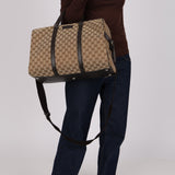 Gucci Monogram Canvas Duffle Bag