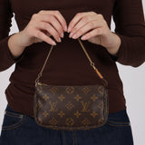 Louis Vuitton Monogram Chain Mini Pochette Bag