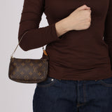 Louis Vuitton Monogram Chain Mini Pochette Bag