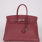 Hermès 2014 Birkin Togo Bois De Rose 35 PHW