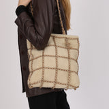 Chanel CC Chain Shopping Tote Shearling 2020 CGHW