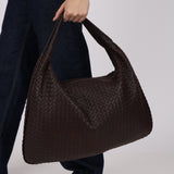 Bottega Veneta Dark Chocolate Intrecciato Large Hobo