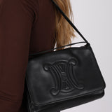 Celine Leather XL Macadam Small Flap Bag