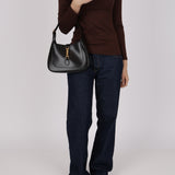 Gucci Black Box Calf Jackie 1961 Small Hobo
