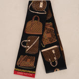 Louis Vuitton Tribute To Marron Monogram Silk Scarf