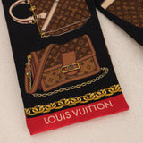 Louis Vuitton Tribute To Marron Monogram Silk Scarf