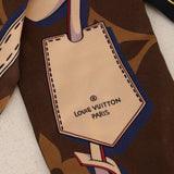 Louis Vuitton Tribute To Marron Monogram Silk Scarf