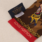 Louis Vuitton Tribute To Marron Monogram Silk Scarf