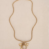 Dior Logo Crystal Long Necklace