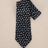 Chanel Navy Camellia Silk Tie