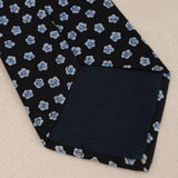 Chanel Navy Camellia Silk Tie