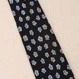 Chanel Navy Camellia Silk Tie
